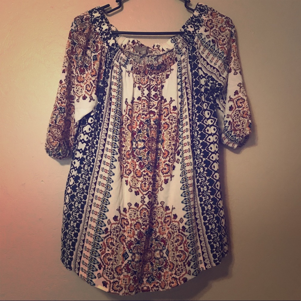 Off the shoulder flowy top